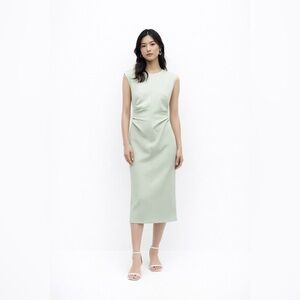 green emerald velvet dress NWT Zara SS24 Embroidered Floral Midi Dress Ecru/Beige Wmns Sz M 3447/   conSHINEment